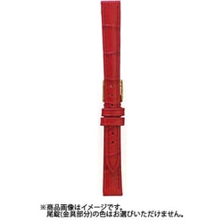 BK009R-F [時計バンド ヴィヴィッド&ベーシック カーフ型押し ウェルダー 赤 10mm]