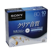 音楽用CD-R 80分 インクジェットプリンタ対応 10枚 10CRM80HPWS