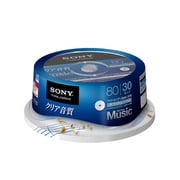 音楽用CD-R 80分 インクジェットプリンタ対応 30枚 30CRM80HPWP