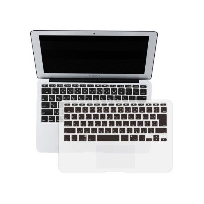 MacBook Air11用シリコン製キーボード+トラックパッドカバー ブラック BV-TYPSTEX-AIR-BK
