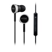 iPhone4S/iPod/iPad対応 ダイナミック型 インナーイヤーヘッドホン ブラック TH-ECSP300BBK