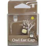 LF11072-BR [フクロウ型イヤホンジャックカバー Owl Ear Cap]
