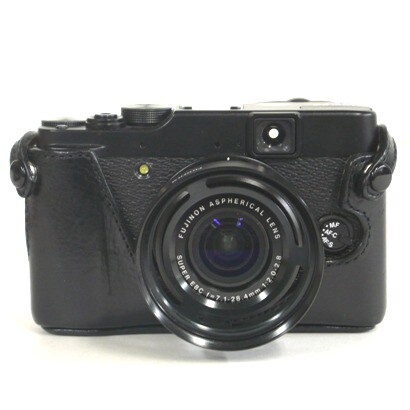 FUJIFILM X10専用ボディケース イタリアンレザー ブラック FUJ-X10 BLK
