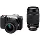 K-01 [ケーゼロワン Wズームレンズキット ブラック/ブラック smc PENTAX-DA L18-55mm F3.5-5.6AL ブラック、smc PENTAX-DA L55-300mm F4-5.8ED付]