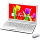 dynabook T451/46EW 15.6型ワイド液晶/HDD750GB/DVDスーパーマルチドライブ リュクスホワイト PT45146ESFW