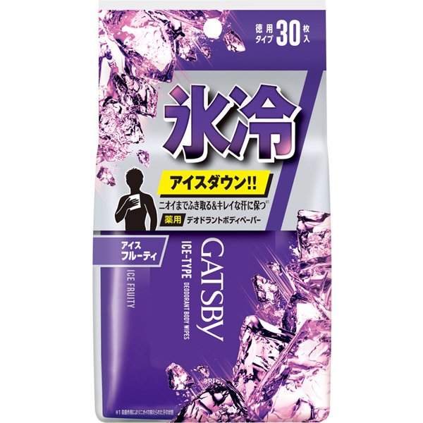 アイスデオドラント ボディペーパー アイスフルーティ 徳用 [ボディペーパー 30枚入]