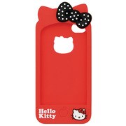 iPhone 4/iPhone 4S専用 シリコンケース [ダイカットハローキティ レッド]