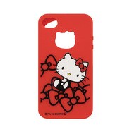 iPhone 4/iPhone 4S専用 シリコンケース [ハローキティ ベーシック レッド]