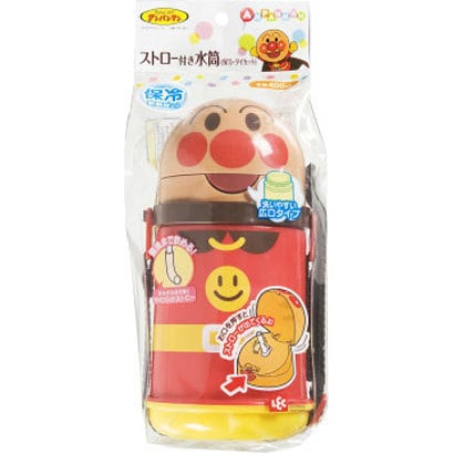 アンパンマン 保冷ダイカットストロー付き水筒400ml KK-002