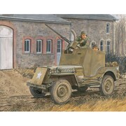 1/35 WW.II アメリカ陸軍 1/4トン 4x4 小型装甲車 w/キャリバー50 CH6714 [1/35スケールプラモデル]