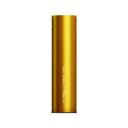 MIPOW マイポー チューブ型モバイルバッテリー 2200mAh USB出力：1ポート 最大：0.5A PowerTube 2200シリーズ ゴールド SP2200-GL