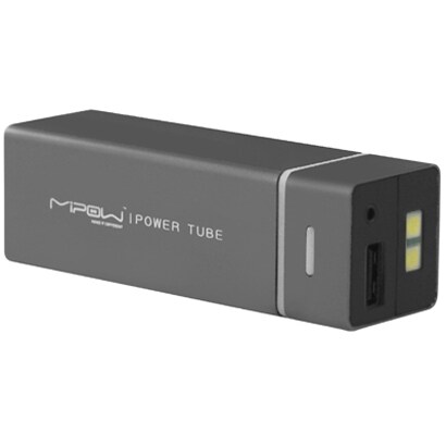 MIPOW マイポー 角チューブ型モバイルバッテリー 5500mAh PowerTube 5500シリーズ グレー SP5500-GR