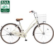 自転車(27型) ホワイトベージュ ヴィアトーレ・ガチガチロック B-VA736T