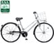 自転車（26型） シャトルシルバー タフベルトガチガチロック B-TFB633S2