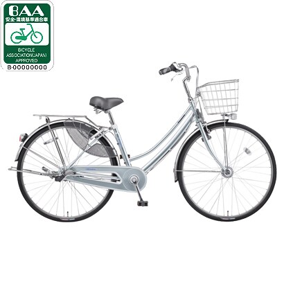 自転車（26型） シャトルシルバー タフママ・ガチガチシルバーバージョン B-TMS634S