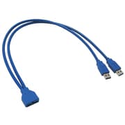 USB3.0ヘッダピン→USB3.0 Aタイプ変換コネクタ USB3CA