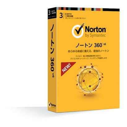 ノートン360 バージョン6.0(Norton 360) [Windowsソフト PC3台・1年利用可能]