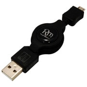 スマートフォン microUSB「充電専用」USBケーブル巻き取りタイプ　Xperia用 RM-2180X