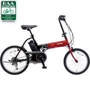 電動アシスト自転車(前18/後20型) レッド×ブラック offTime(オフタイム) BE-ENW074R