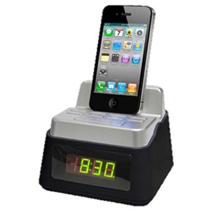 iPod/iPhone対応 クロックステーション ブラック RAD-i150N-K