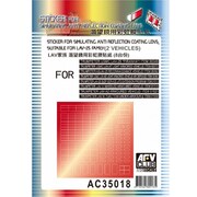 1/35 AC35018 反射防止コーティングレンズ表現用シール LAV-25系車両用 [1/35スケールパーツ]