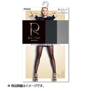 RELISH precious ラメストッキング M-L ブラックグレー FP8020