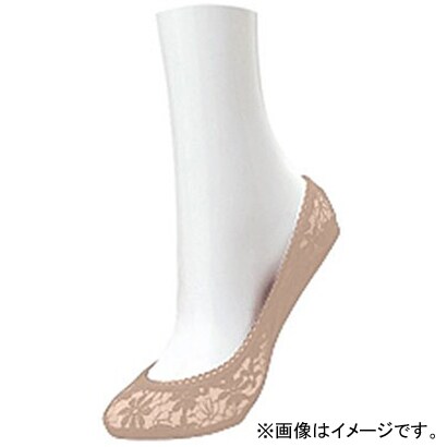 Tuche Basic Line（トゥシェ ベーシックライン） フットカバー 総花柄レース ベージュ（782） TU0230