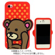 iPhone4sコントロールベアシリコンケース(ブラウン) [iPhone4S/4ケース]