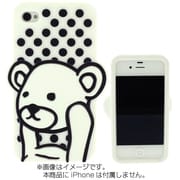 iPhone4sコントロールベアシリコンケース(ホワイト) [iPhone4S/4ケース]