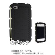 iPhone4sビスケットシリコンケース(ブラック)