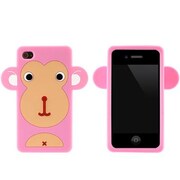 iPhone4sモンキーシリコンケース(pk)