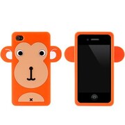iPhone4sモンキーシリコンケース(or)