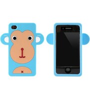 iPhone4sモンキーシリコンケース(bl)