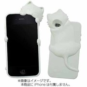 iPhone4s kikiネコケース(wh) [iPhone4S/4ケース]