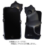 iPhone4s kikiネコケース(bk) [iPhone4S/4ケース]