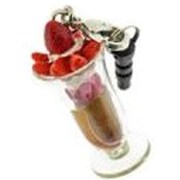 イヤホンジャック「Charm APLI」(イチゴパフェ) [イヤホンジャックアクセサリー]