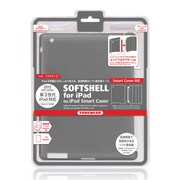 SOFTSHELL for iPad (第4・3世代)/iPad 2 fits Smart Cover スモーク TUN-PD-000093