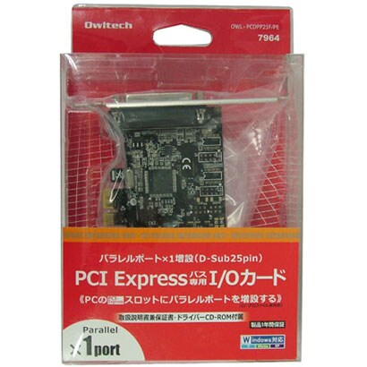 PCI Expressバス専用I/Oカード（パラレルポート×1） OWL-PCDPP25F/PE