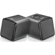 コンパクトスピーカー キューブ型 ブラック Iris-02 Black