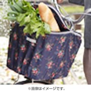 花柄前カゴカバー ネイビー KW-520
