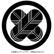 家紋シール 01 丸に違い鷹の羽/GD [家紋シール]