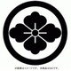 家紋シール 21 丸に花菱/GD [家紋シール]