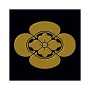 家紋シール 32 木瓜/GD [家紋シール]