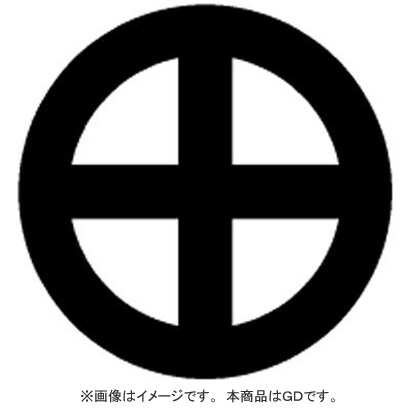家紋シール 70 轡/GD [家紋シール]