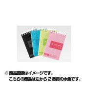 ショットノート ツインリングタイプ 透明表紙 Sサイズ 水色 9130ミス
