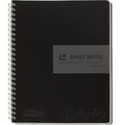 ショットノート ツインリングタイプ 透明表紙 Lサイズ 黒 9132クロ