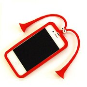 MDG-415RE [iPhone 4/4S用 触覚吸盤付シリコンケース 赤]