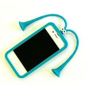 MDG-417BG [iPhone 4/4S用 触覚吸盤付シリコンケース 青緑]