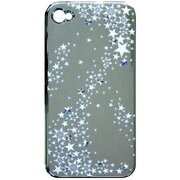 AH38 iPhone4/4S 蒔絵カバー 銀流れ星