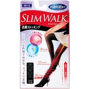 スリムウォーク 美脚ストッキング ブラック・ダイヤ柄 M~L PH336